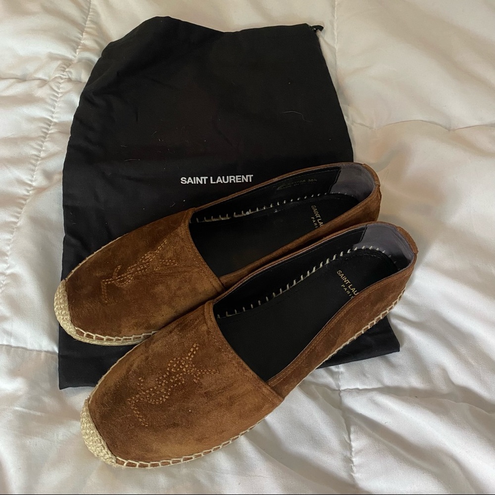 Saint Laurent Logo Espadrille land size 38.5/ US 8.5